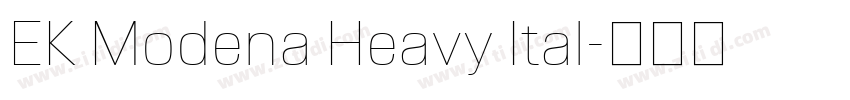 EK Modena Heavy Ital字体转换